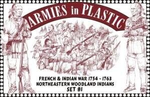 Armies in Plastic French and Indian War: Woodland Indians 1