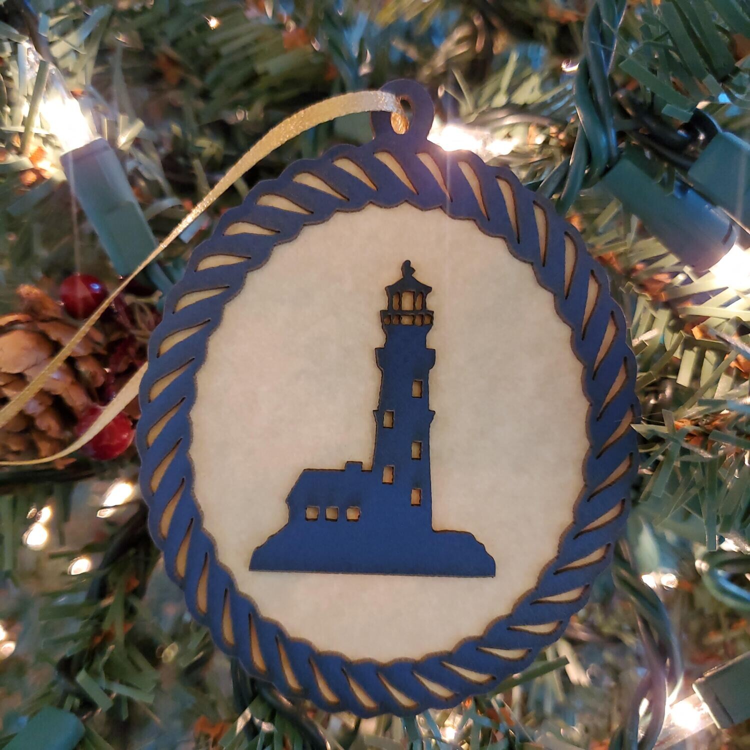 Lighthouse Silhouette Ornament