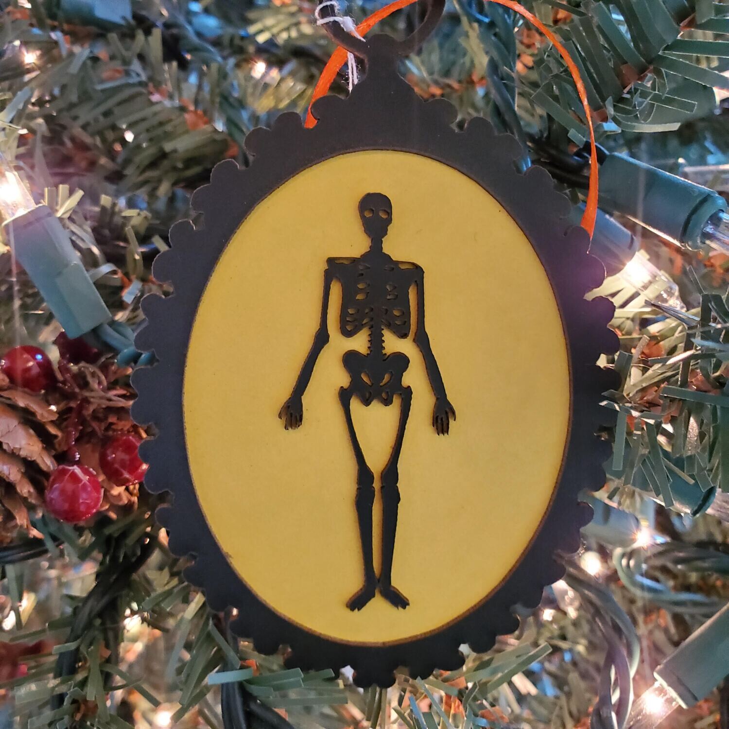 Skeleton Silhouette Ornament