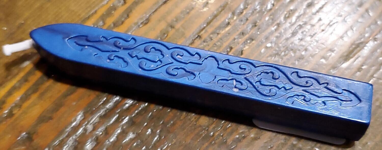 Blue Sealing Wax with Wick