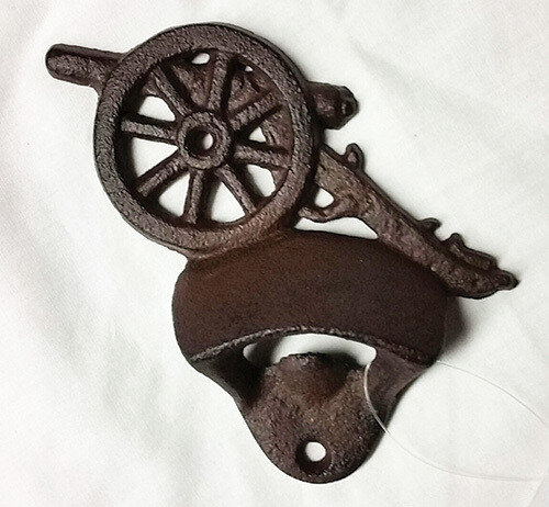 Cast Iron Cannon Bottle Opener