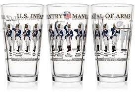 U.S. Infantry 16 oz. Drinking Glass