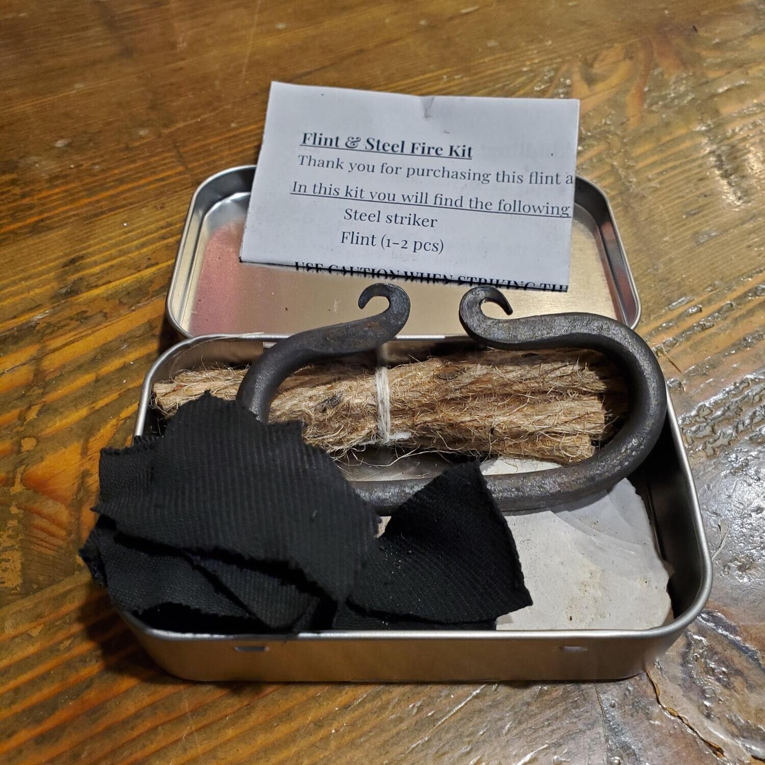 Pocket Flint & Steel Fire Kit 