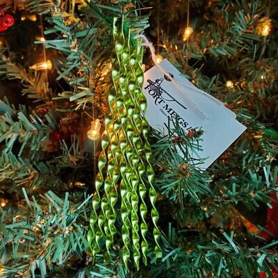 Chartreuse Tinsel set of 12