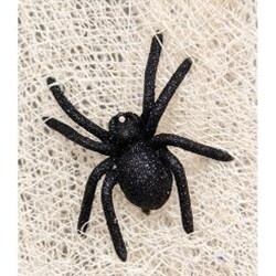 Black Glitter Spider Ornament