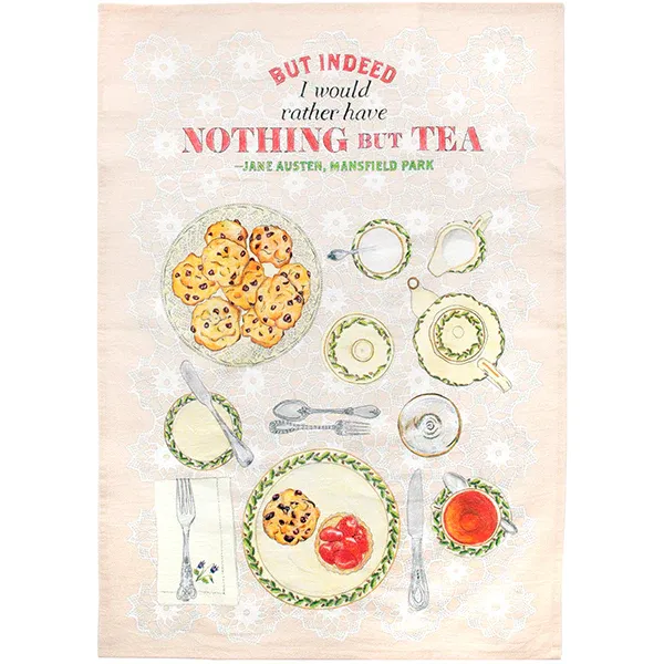 Jane Austen Tea Towel 