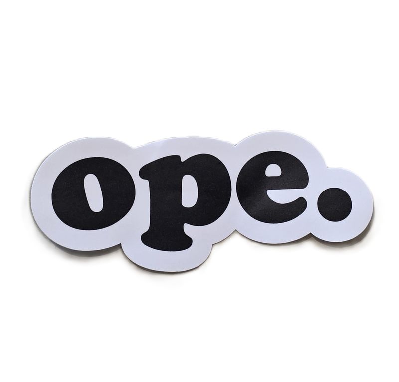 Ope. Sticker