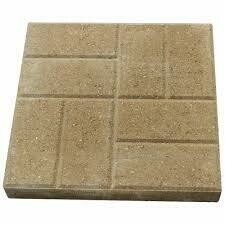16" Brickface Paver 16"x16"- Gray, Red, Tan