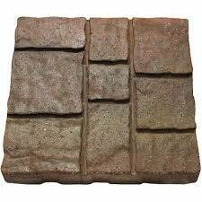 EZ Slate Paver 16"x16"- Sienna, Quarry Gray