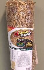 Straw Blanket 4'x50' w/stakes 200sq ft