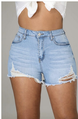 Light Washed Shorts