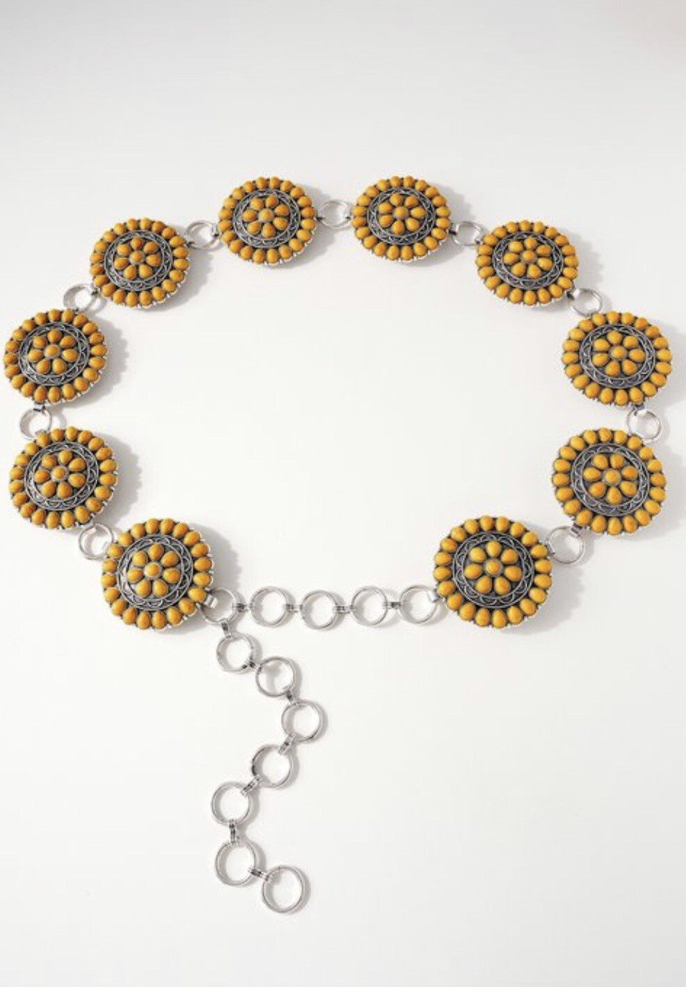 Amber Western Concho Belt
