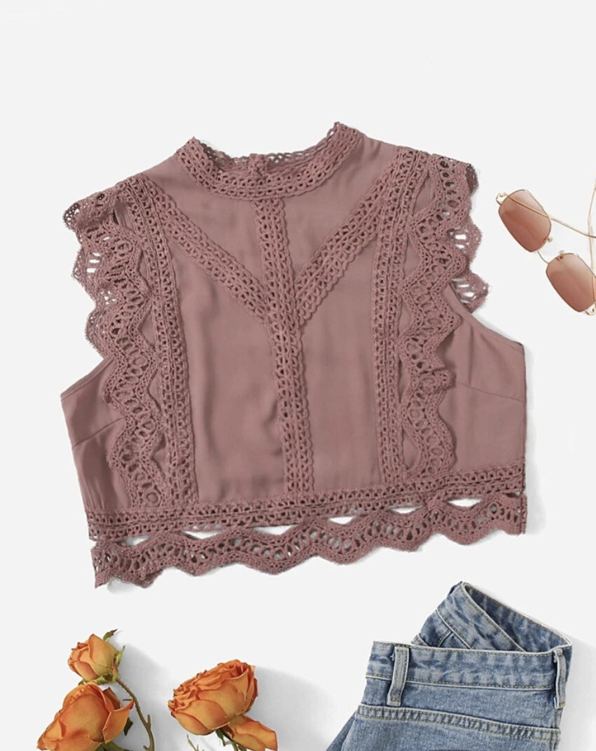 Pink Lace Top