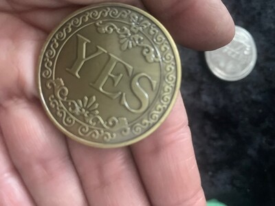 Oracle Coin-Yes/No - Goth style