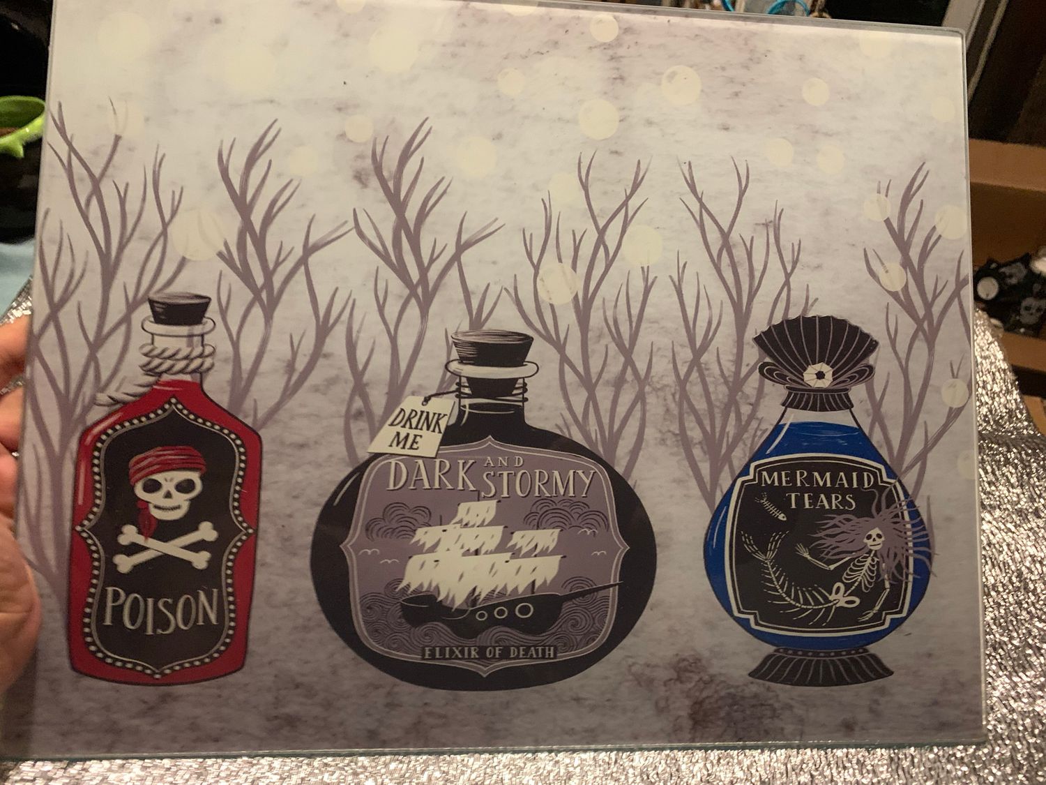 Witchy Glass Cutting board