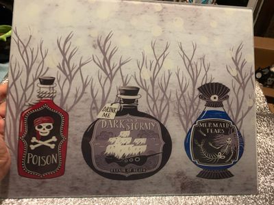 Witchy Glass Cutting board