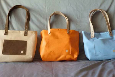 Tote - Natural Tan with Rich Brown