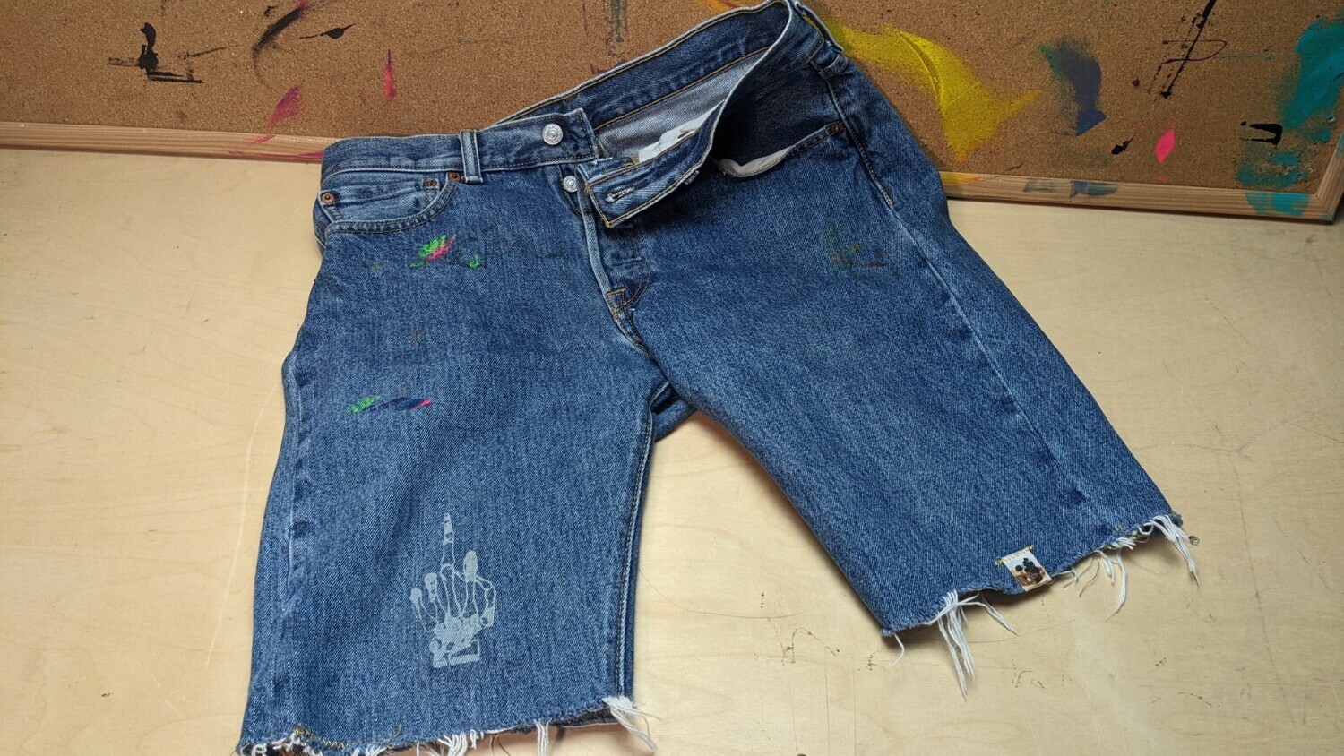Custom Ordered - Shorts -F'd Up-Cycled Levis 501's