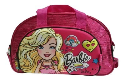 Bolso Cartera Infantil Grande Con Lentejuela Barbie Original