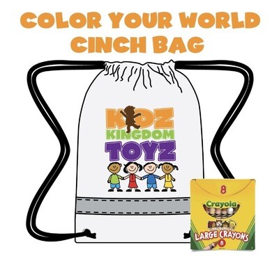 Color Your World Cinch Bag