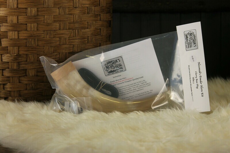 Nessmuk&#39;s Powder Horn Kit - Cherry Base Plug