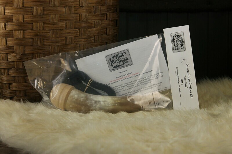 Nessmuk&#39;s Powder Horn Kit - Brass Finial