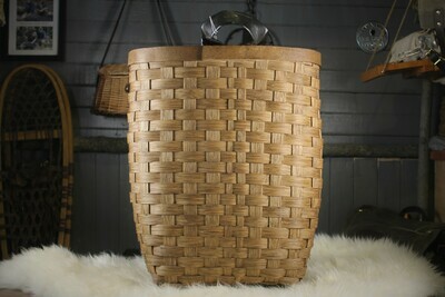 Pack Basket, Walnut Stained 21in