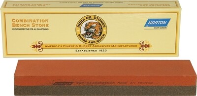 Norton India Sharpening Bench Stone 8inch