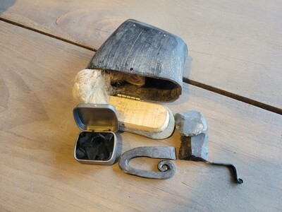 Horn Box Flint & Steel Firestarter Kit "B"