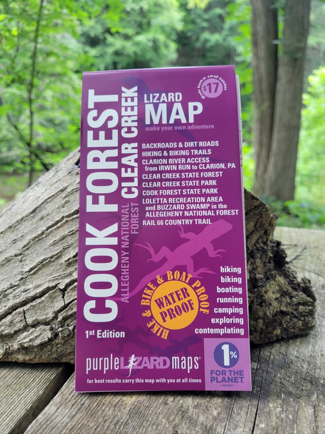 Cook Forest Clear Creek Purple Lizard Map