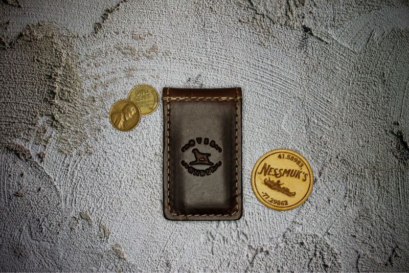 Over Under Horween Money Clip