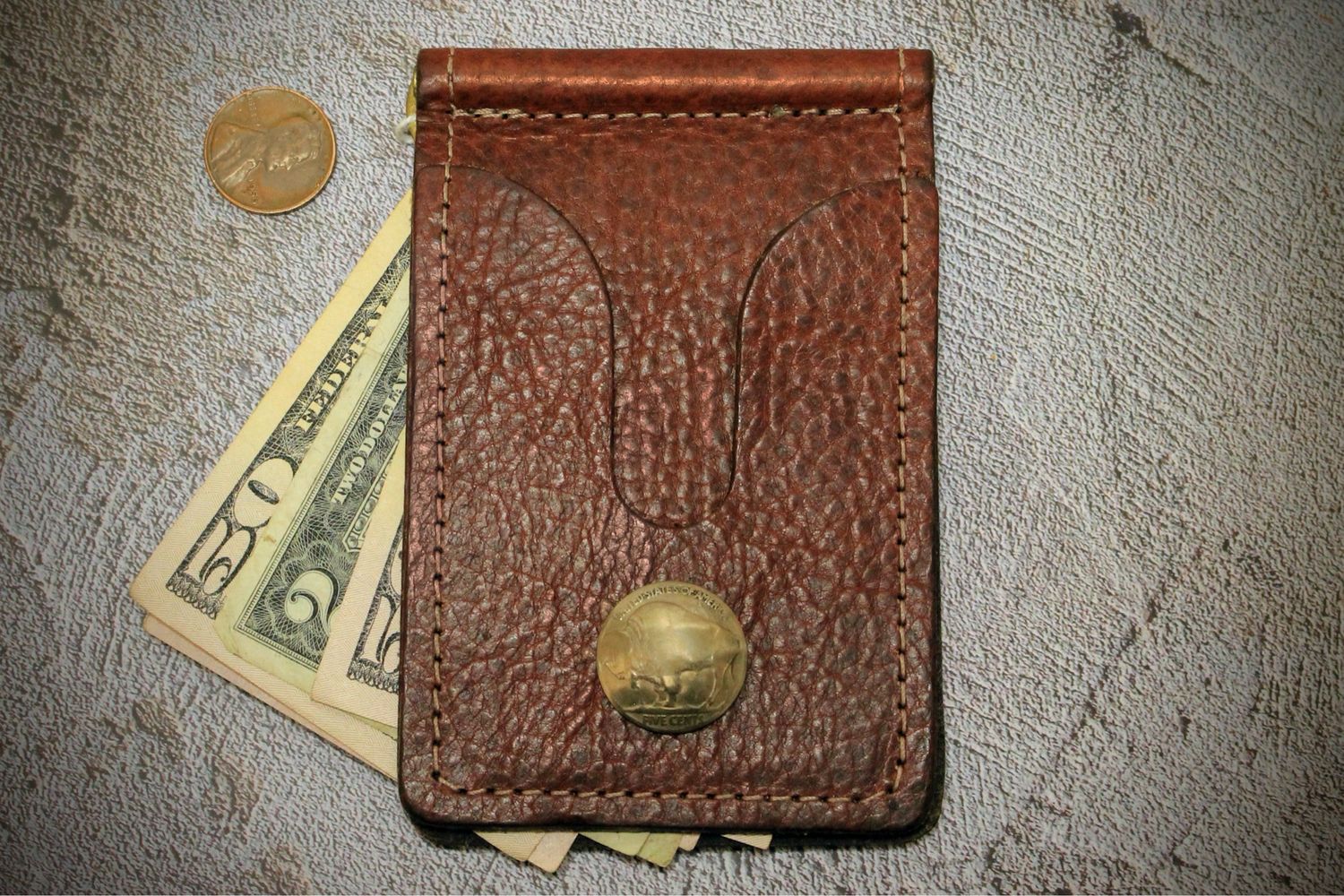 Over Under Horween Front Pocket Wallet