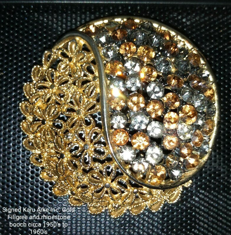 Karu Arke Signed Brooch