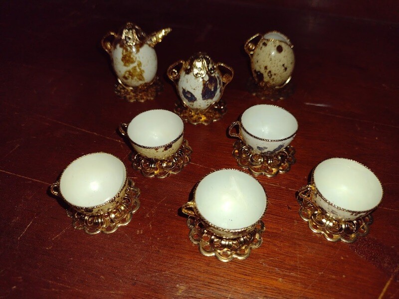 Miniature Quail Egg Tea Set