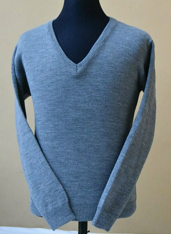 Pullover E/V M/L Col. Liso Gris