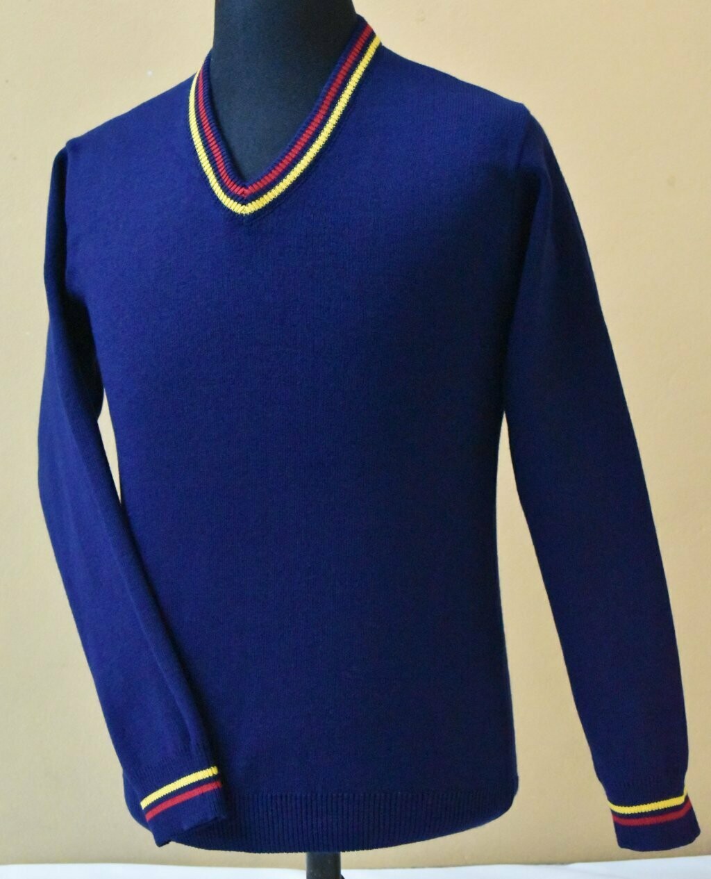 Pullover E/V M/L Col. Azul con vivos