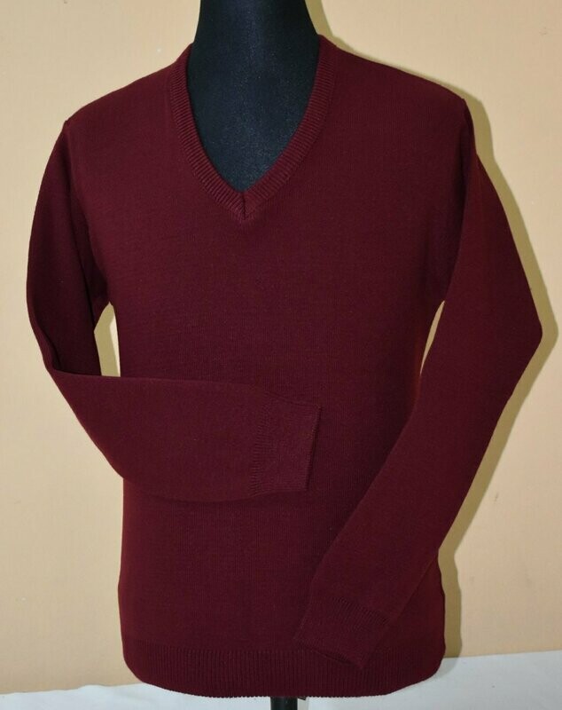 Pullover E/V M/L Col. Liso Bordó