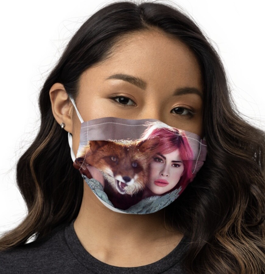 All-Over Print Premium Face Mask, Fox