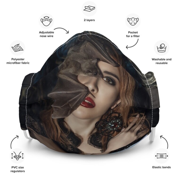 All-Over Print Premium Face Mask, BAT