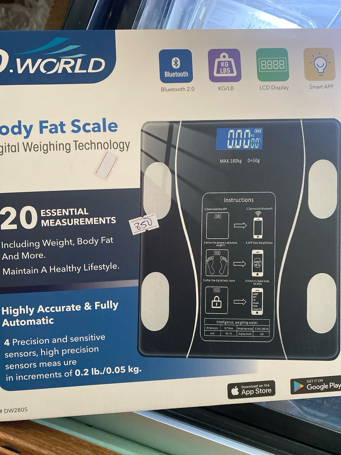Balanza electrónica Bluetooth 