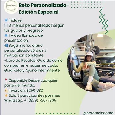 RETO KETO PERSONALIZADO