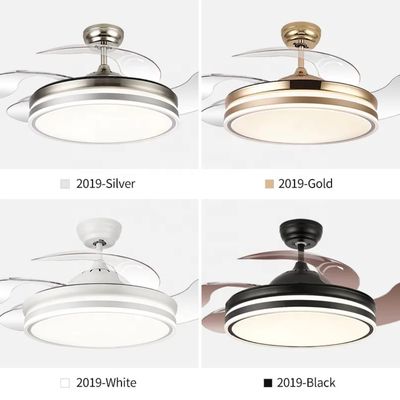 Lámpara Abanico de Tech con un diseño moderno y tres tonos de luz LED