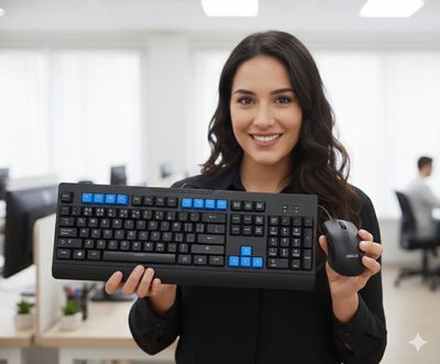 ✨ Conjunto de Teclado y Ratón Inalámbrico 2.4G ✨