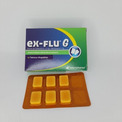 EX FLU G BLISTER DE 1 TABLETAS CHUPABLES