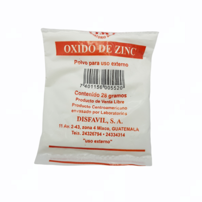 OXIDO DE ZINC X 16 SOBRES DISFAVIL