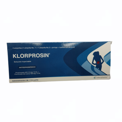 KLORPROSIN (Clonixinato+Propinoxato) KIT INYECTABLE