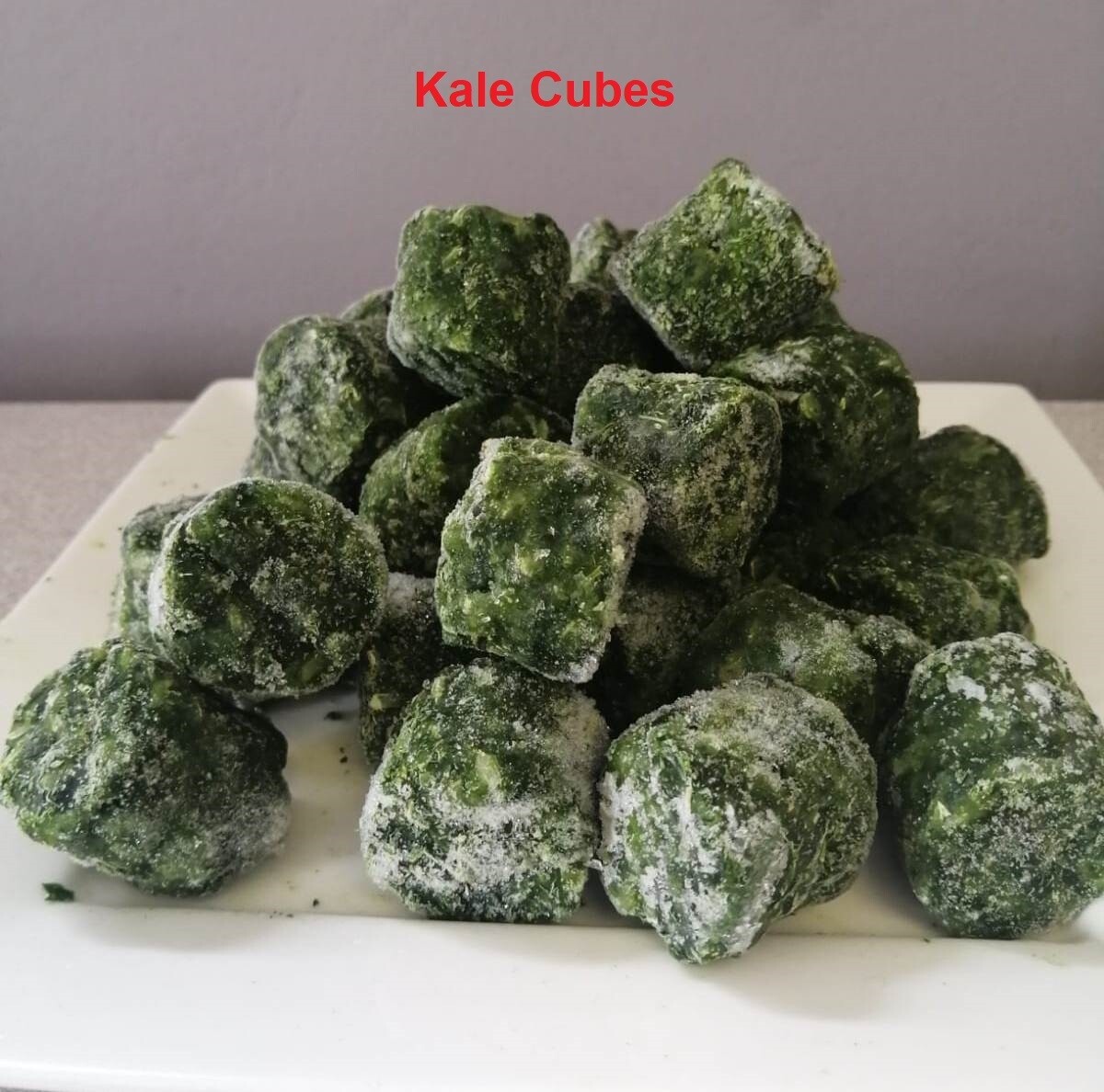 Kale cubes