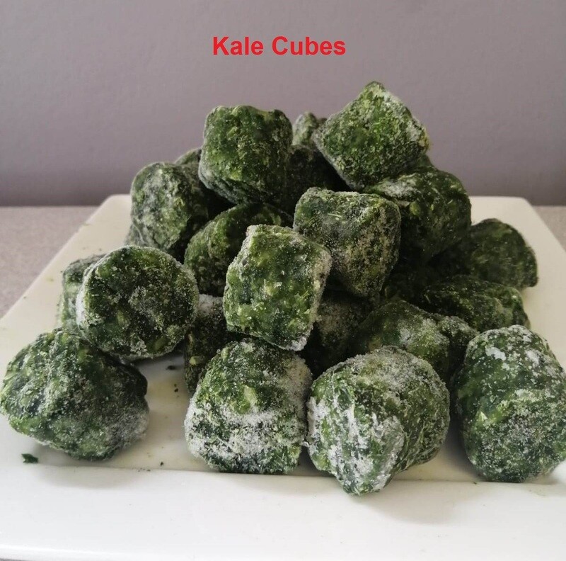 Kale cubes