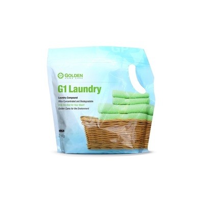 Neolife Golden Products Laundry Compound (2 Kg) Biodegradable & phosphate free [166 Washes Light- | 111 Washes Heavy Soiled in 5KG & 111 Washes Light- | 83 Washes Heavy Soiled in 7 KG Washing Machine]