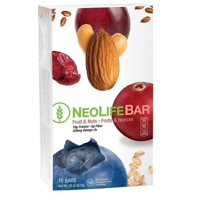 GNLD NeoLifeBar Fruit &amp; Nuts (15 bars x 45g)